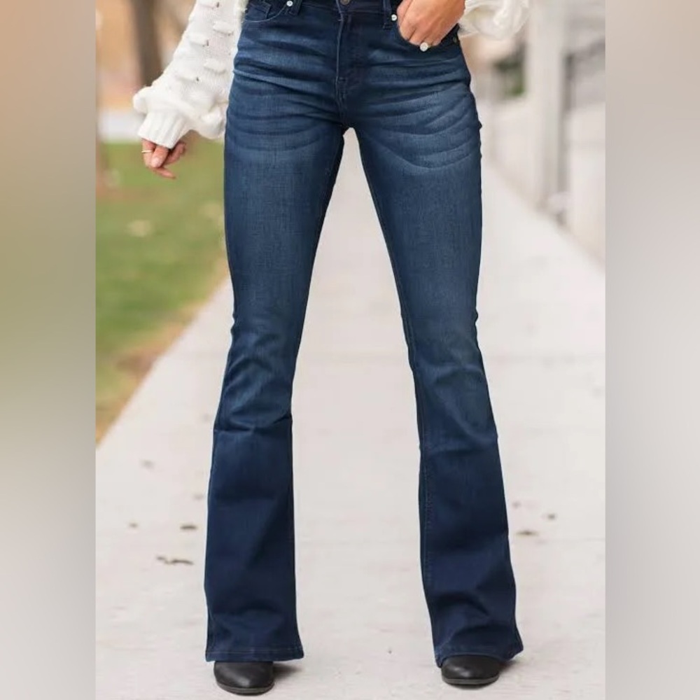 KanCan Dark Blue Flare Jeans